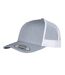 Casquette Trucker Motif/style Rétro Gris Chiné Blanc Flexfit-1