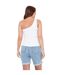 Haut 1 Épaule Motif/style Côtelé Femme Blanc Be You-3