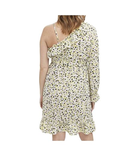 Robe Jaune/Noire Femme Vero Moda Maternity Lea - L