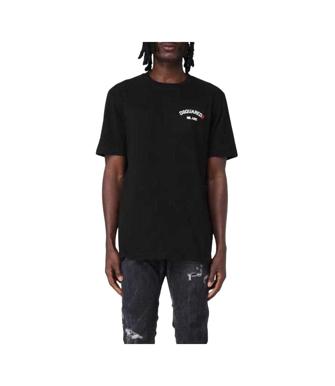 T-shirt Motif/style Logo En Caoutchouc Adulte Noir DSquared2-1