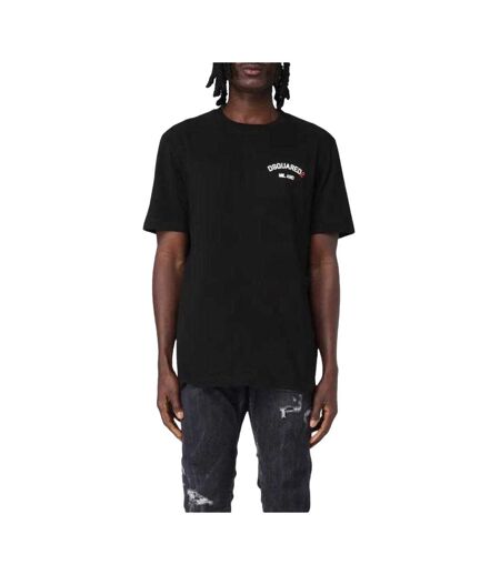 T-shirt Motif/style Logo En Caoutchouc Adulte Noir DSquared2