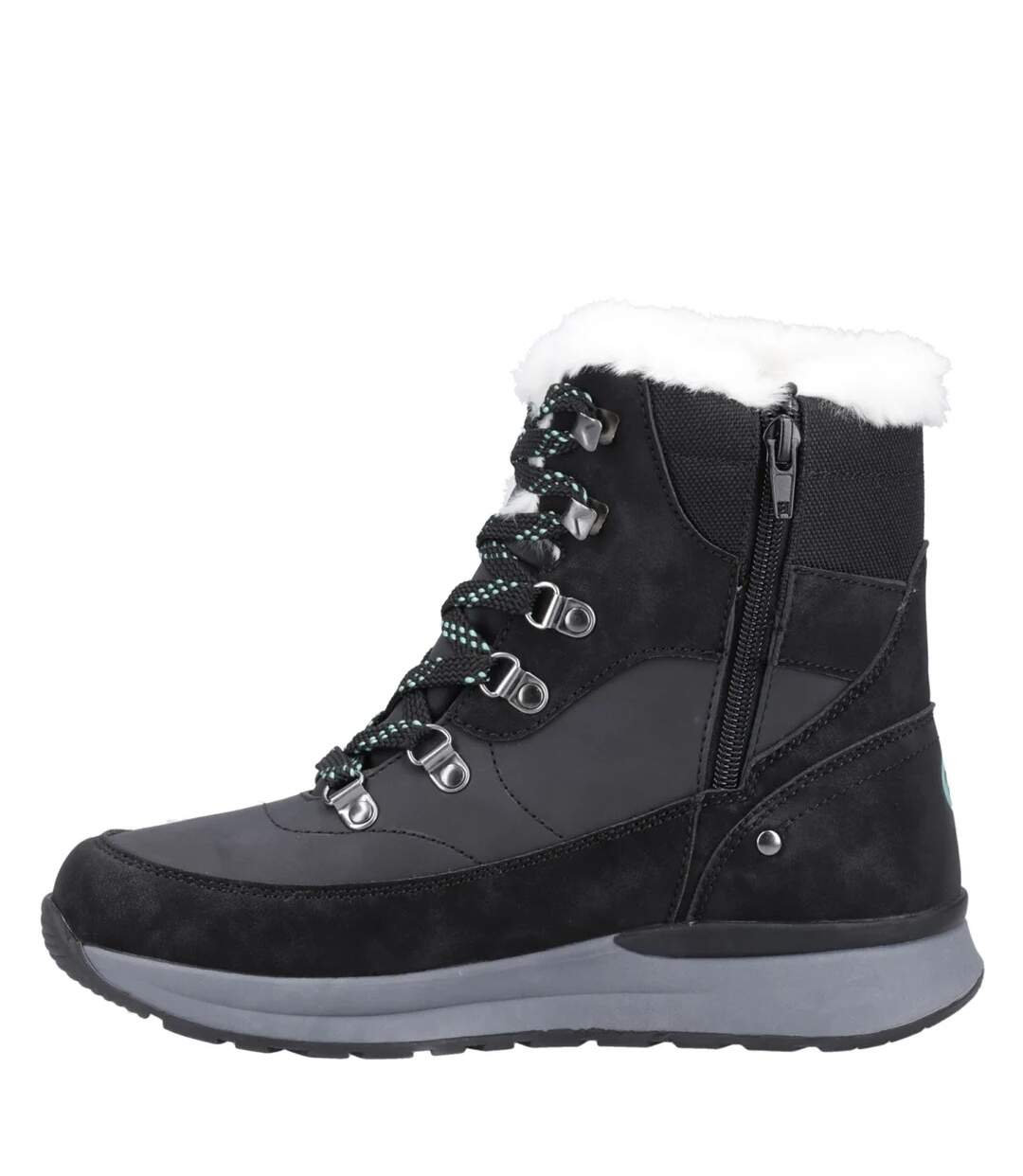Womens/ladies Sheephouse Hiking Boots Black Cotswold-3