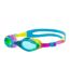 Childrens/kids Waterprint Swimming Goggles Blue Yellow Purple Aquawave-1