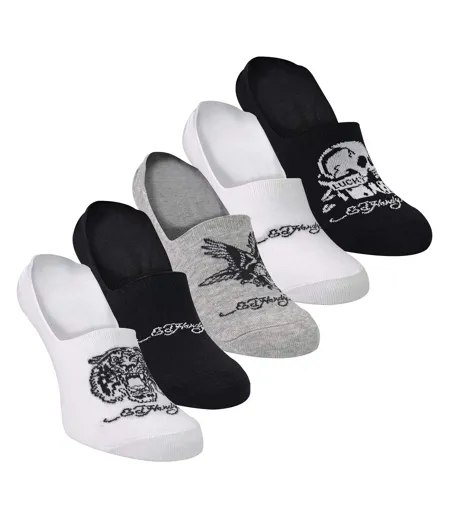 5 Pack Mens Cotton Rich Invisible Low Cut Trainer Sports Socks
