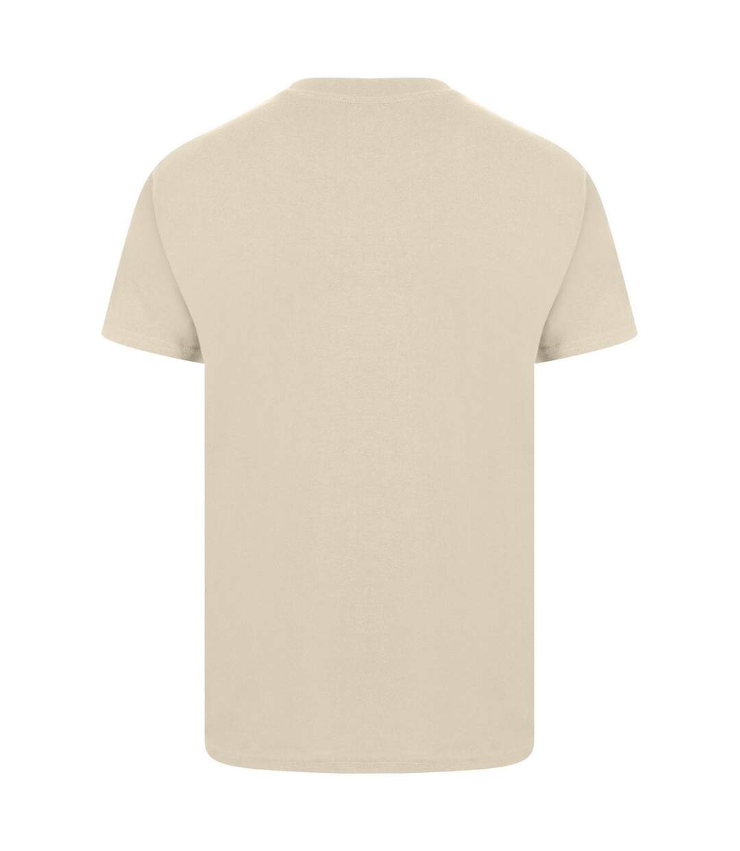 Unisex adult ringspun cotton organic t-shirt sand Casual Classics-2