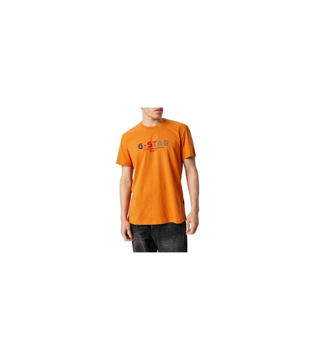 T-shirt Motif/style Multiples Logos Homme Ambre G-Star-1
