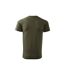 Mens Heavy New T-shirt Dark Khaki Green Malfini-2