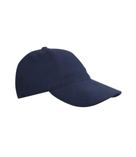 Casquette de baseball en coton brossé pour enfants et adolescents marine L-Merch