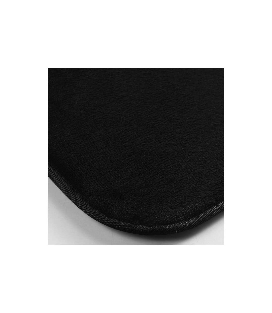 Tapis Uni en Flanelle Flanou 50x80cm Noir-2