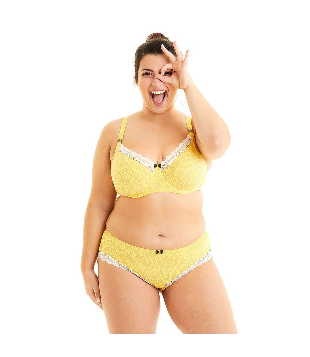 Soutien-gorge grand maintien jaune Eole