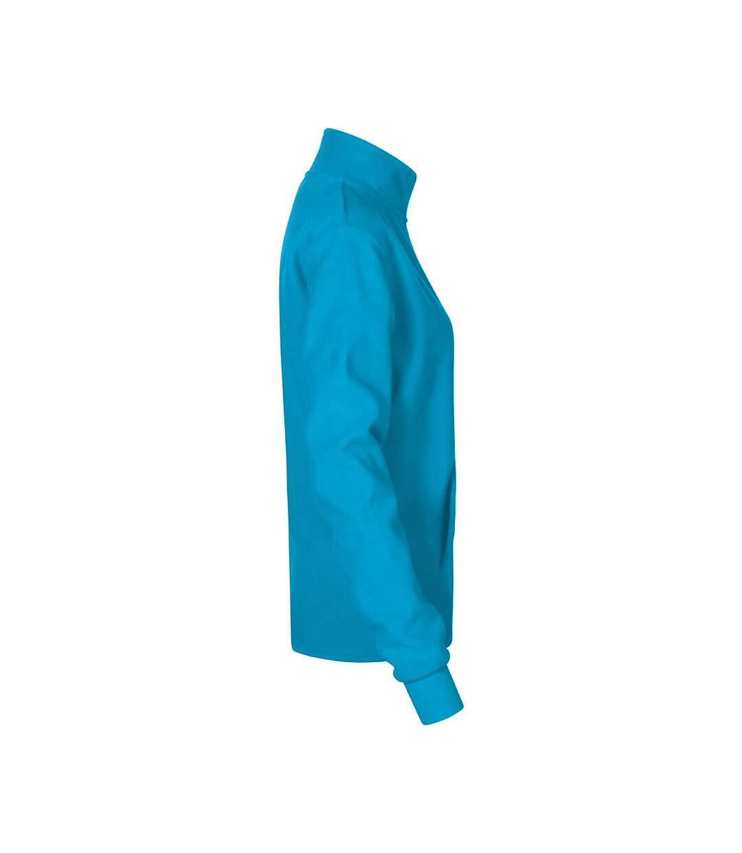 Veste Femme Turquoise Vif Gris Clair Uni Promodoro-3