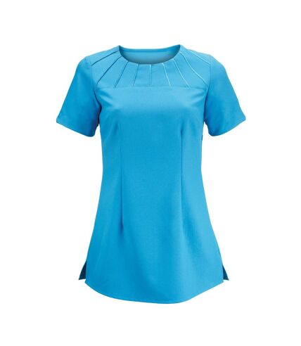 Alexandra Womens Satin Trim Tunic / Health Beauty & Spa / Workwear (Peacock) - UTRW2517