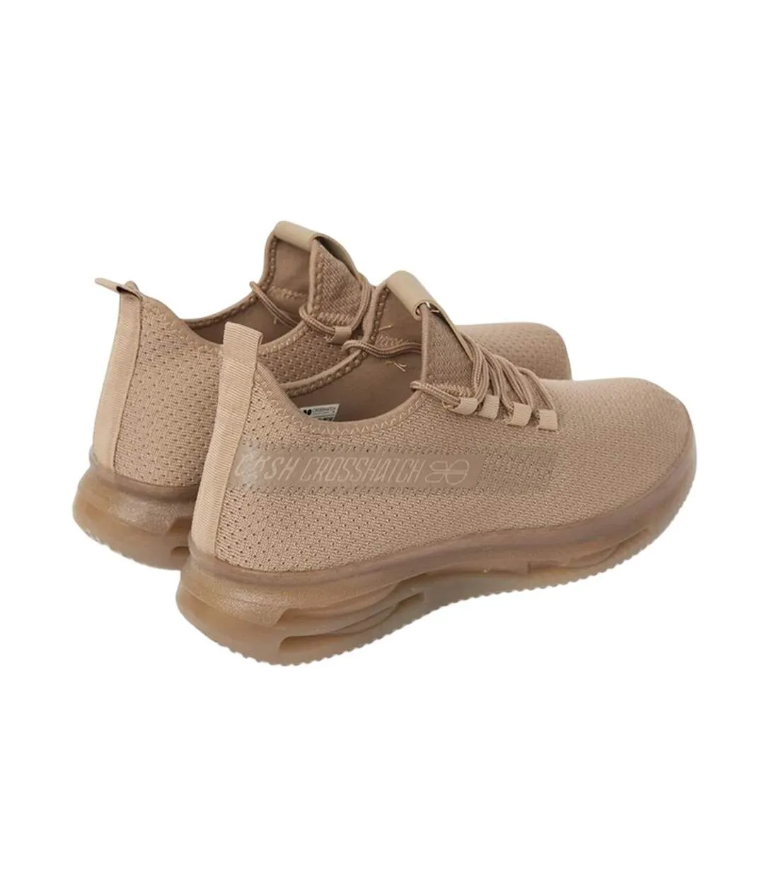 Mens Matfen Flyknit Trainers Sand Crosshatch-2