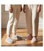 OZABI Pack 2 Paires Mules Femme Tricot Côtelé Semelle Plate Épaisse-2