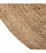 Tapis Déco Rond en Jute Bulo 120cm Beige-2