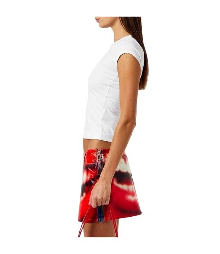 T-shirt Motif/style Logo Ovale T-angie Femme Blanc Diesel