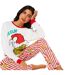 Ensemble De Pyjama Long Femme Rouge Blanc The Grinch-3