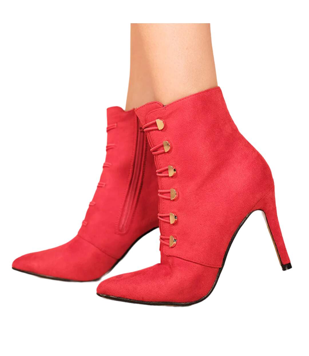 Bottines blythe femme rouge Where´s That From-3