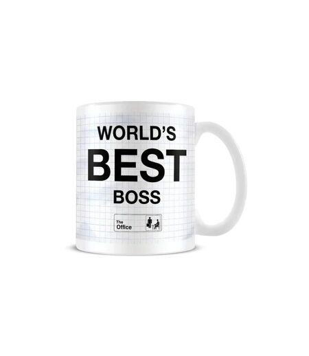 The Office - Mug WORLD'S BEST BOSS (Blanc / Noir) (Taille unique) - UTPM5385