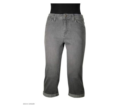 MAYFLOWER 110076U001 - Pantacourt 5 poches pour femme : le confort du denim stretch gris double stone
