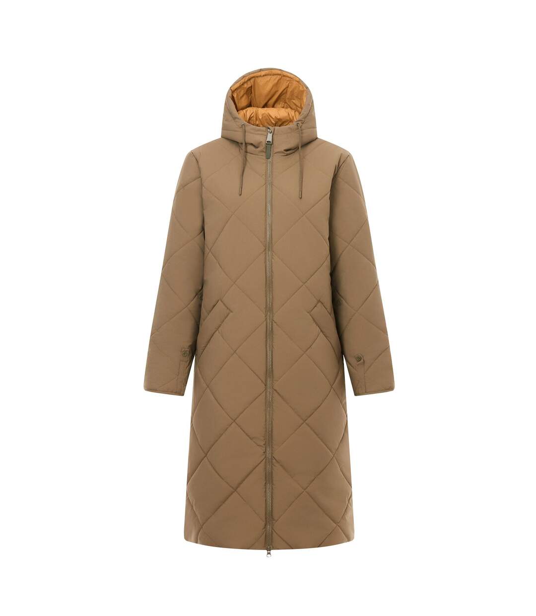 Doudoune Motif/style Matelassé Elryse Femme Kaki Jaune Sombre Regatta-2