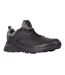 Mens cole leather trainers black/grey Trespass