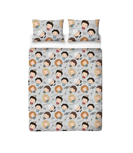 Chibi Reversible Duvet Set Multicoloured Friends