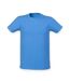 SF Men Mens Feel Good Heather Stretch T-Shirt (Blue) - UTPC6328