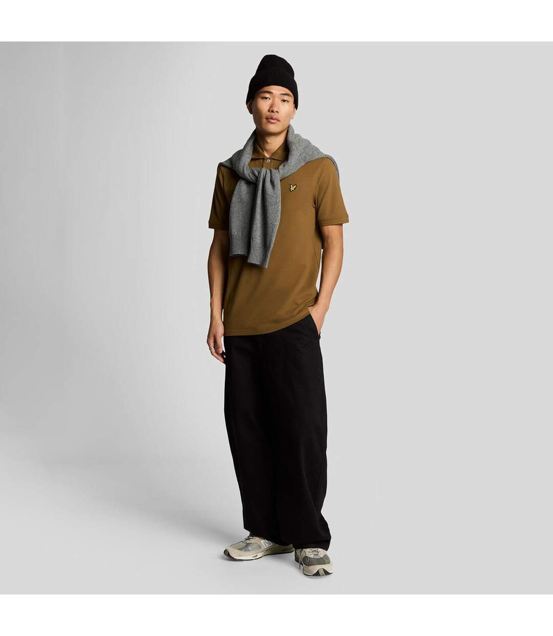 Polo Uni Homme Marron Lyle & Scott-1