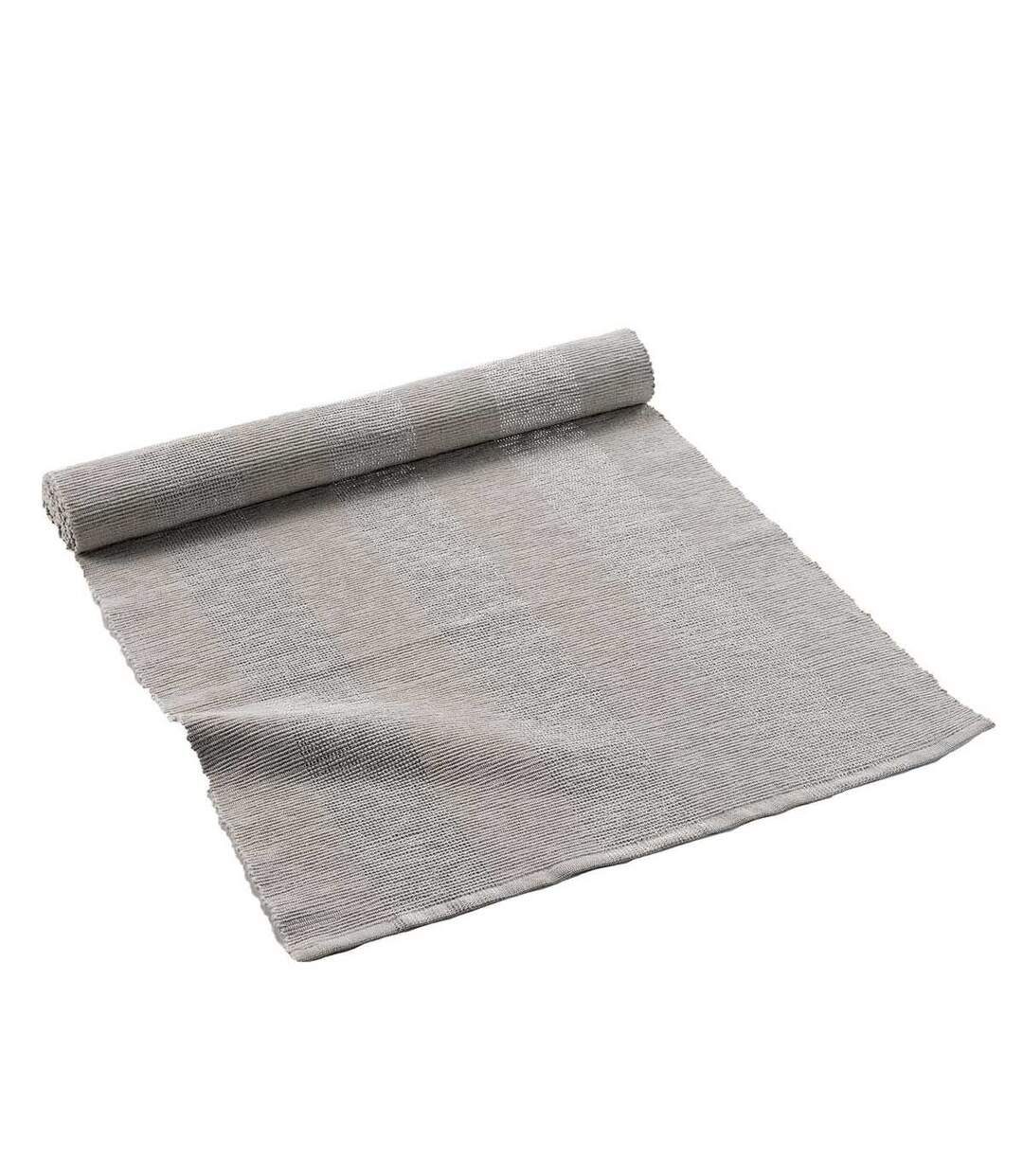 Chemin de Table en Coton Eldora 40x140cm Taupe-1