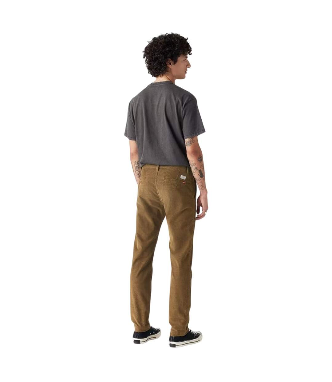 Mens Karla Corduroy Textured Slim Chinos Brown Levis-3