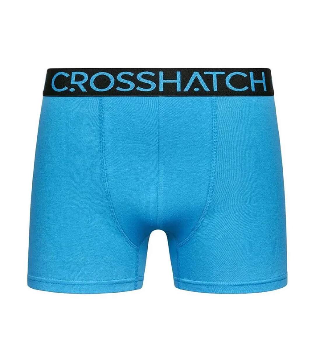 Pack Of 3  Mens Knightling Logo Boxer Briefs  Blue Black Crosshatch-4