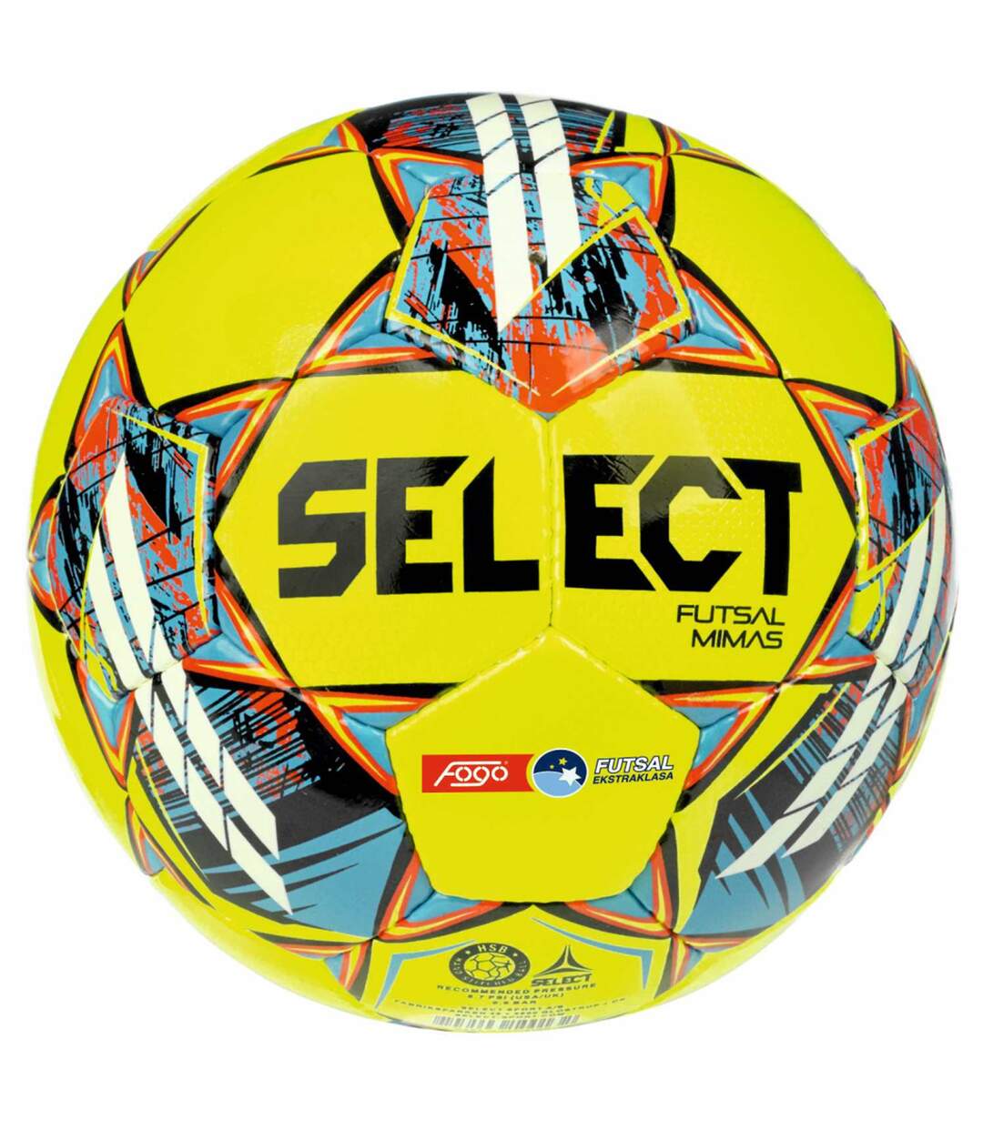 Ballon De Foot Futsal Mimas Fogo Ekstraklasa Taille 4 Jaune Select-2