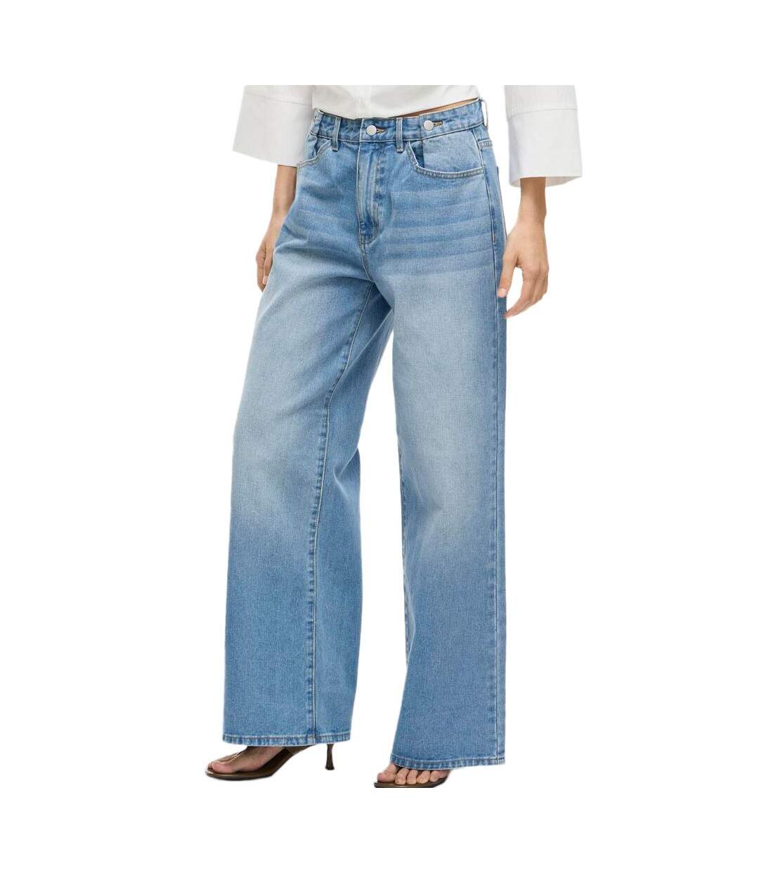 Jean loose bleu femme vila vihelia-1