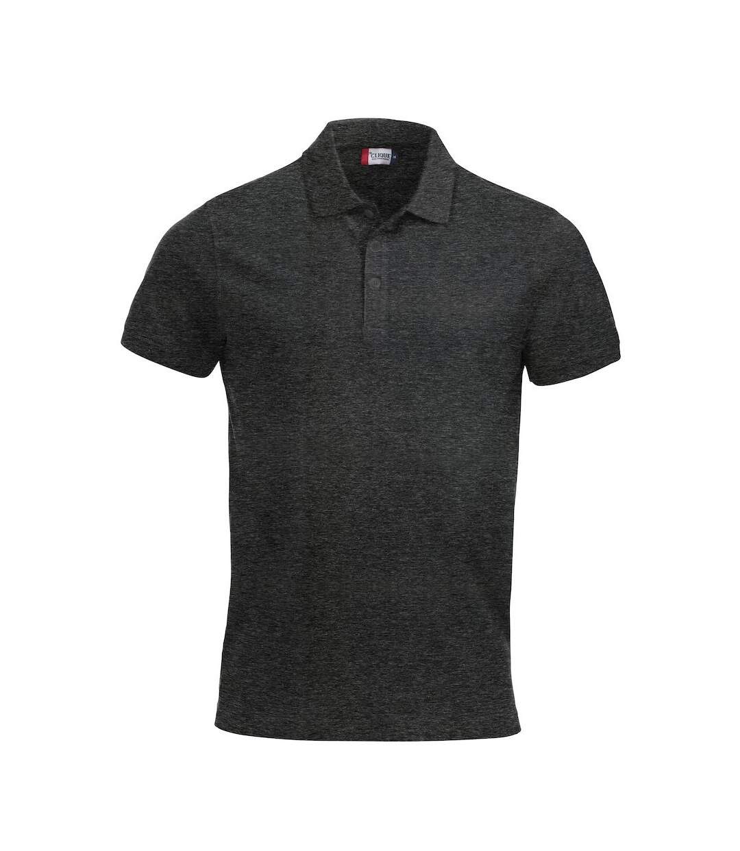 Mens classic lincoln melange polo shirt anthracite Clique