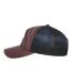 Casquette trucker flexfit homme bordeaux / noir Yupoong-3