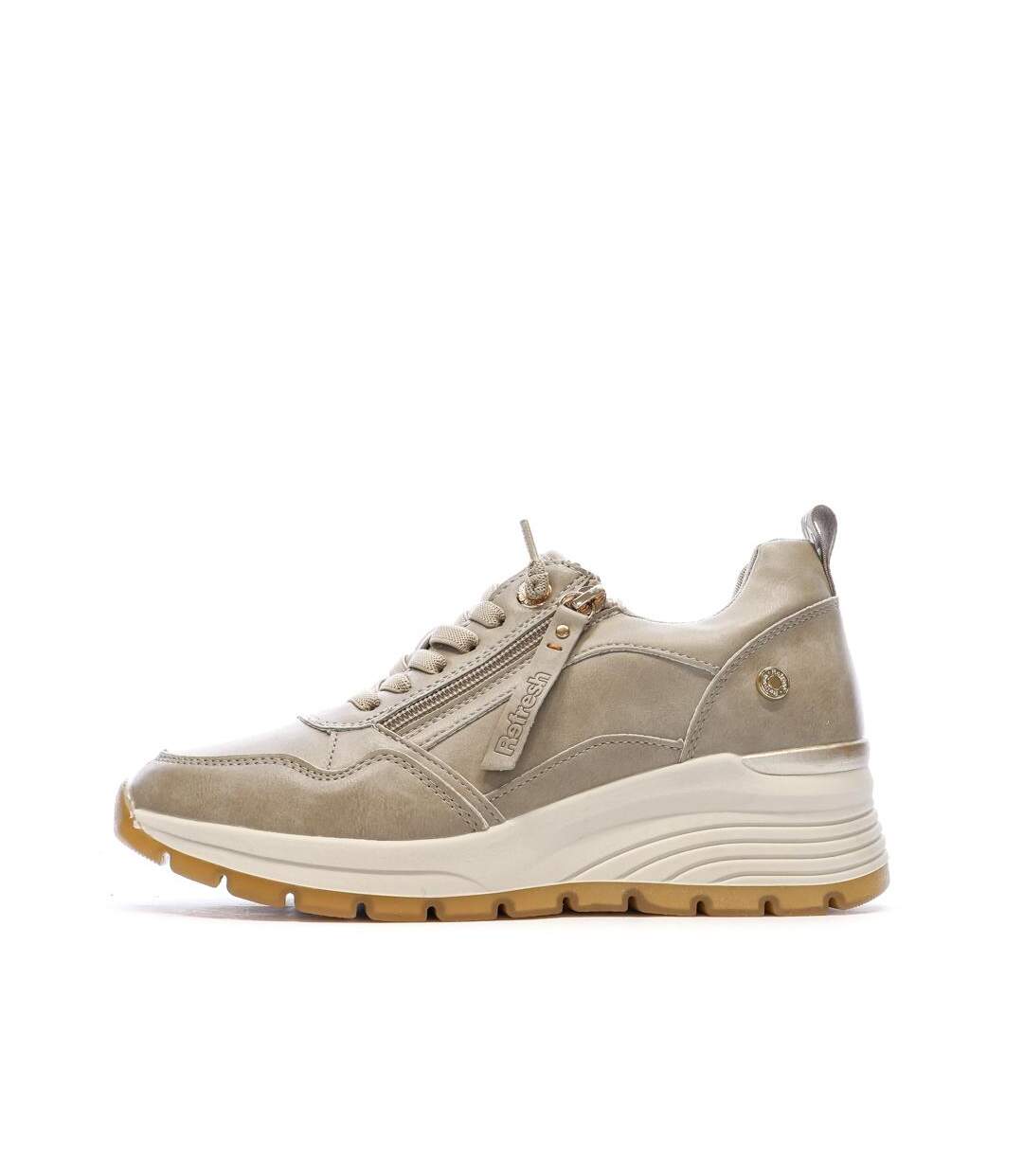 Baskets beige femme refresh 172938-1
