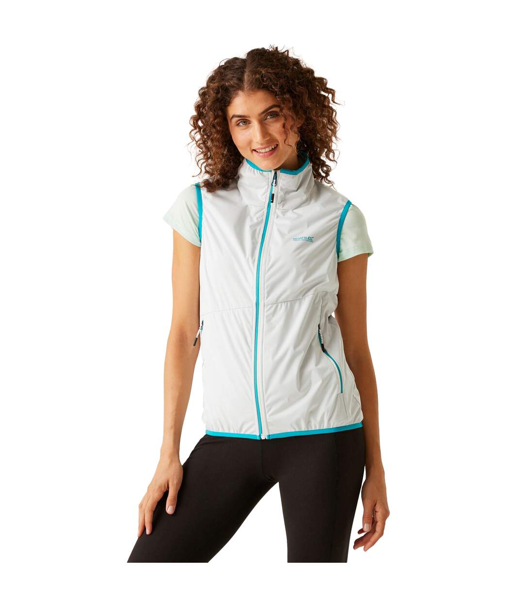 Womens/ladies Body Warmer White Tahoe Blue Regatta-1
