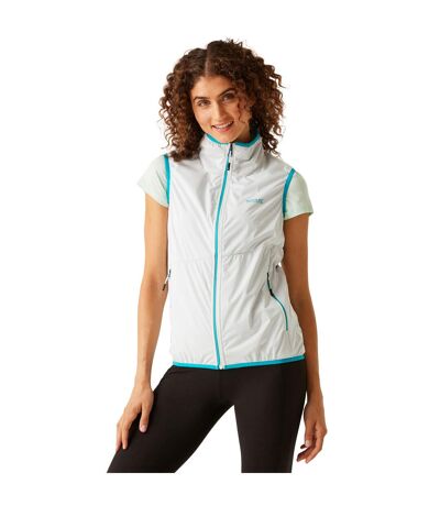 Womens/ladies Body Warmer White Tahoe Blue Regatta