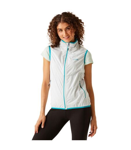 Womens/ladies Body Warmer White Tahoe Blue Regatta