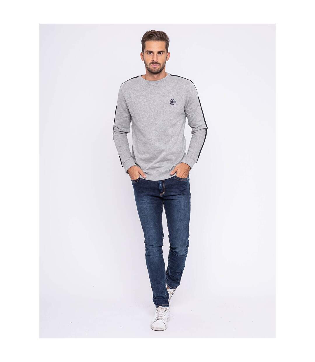 Sweat col rond pur coton WIMOLO-4