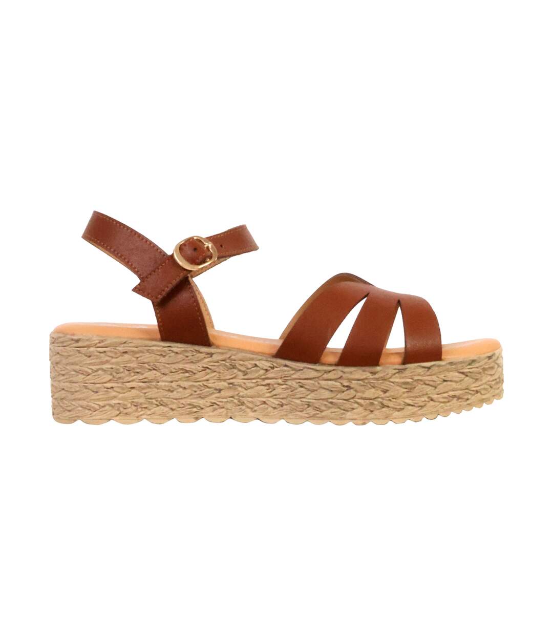 Sandales Compensées Cuir The Divine Factory Alénoa-2