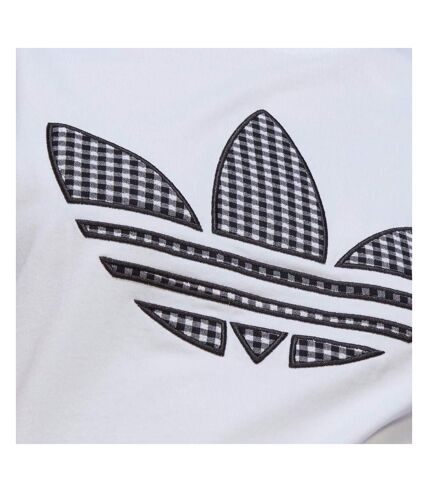 T-shirt Blanc Femme Adidas Trefoil - 36