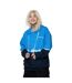 Unisex adult tie dye continu8 boxy hoodie blue/black Hype