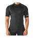 Base layer sport à manches courtes homme noir Rhino