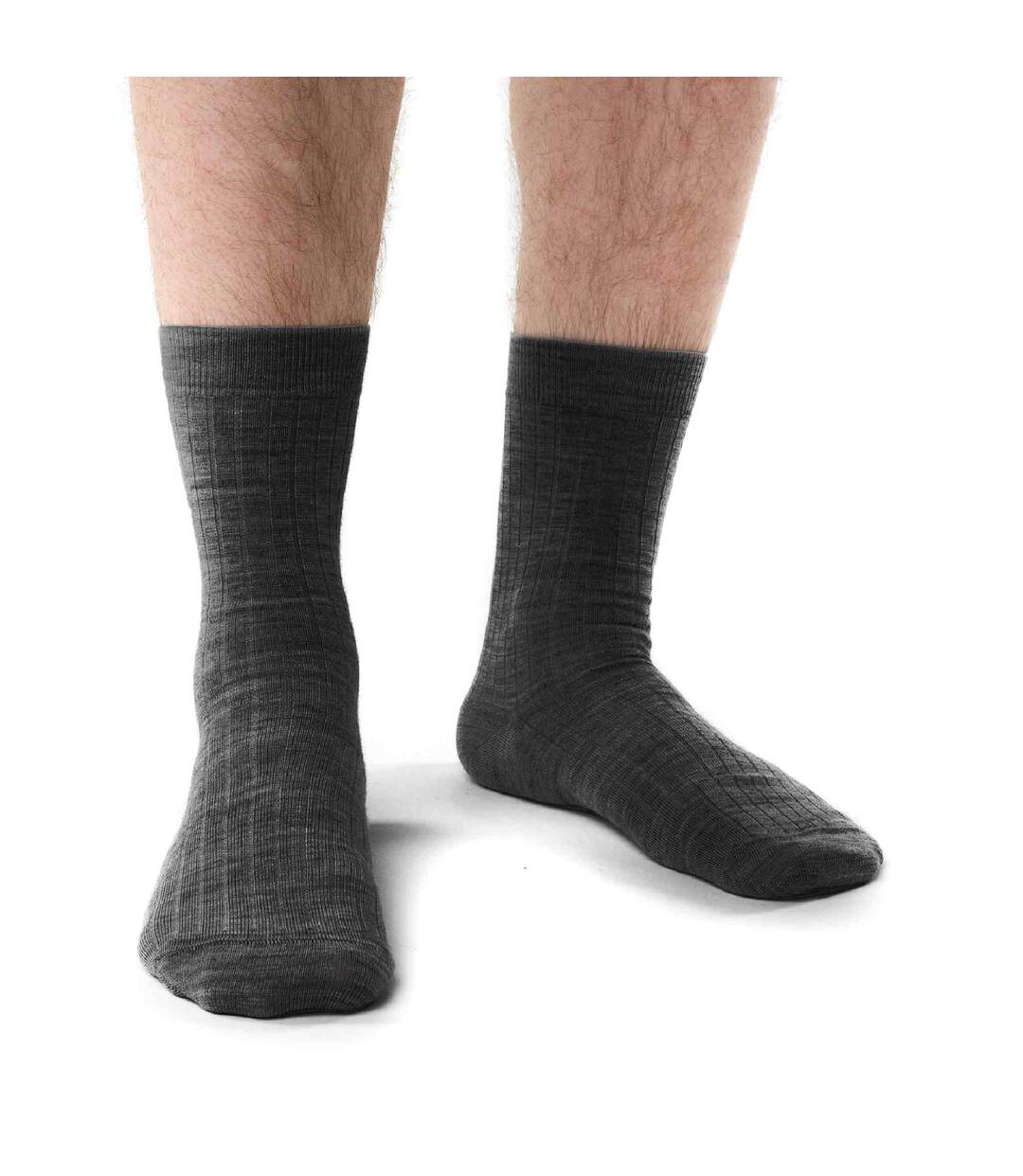 Steven - 1 Paire Homme Chaussettes Laine Mérinos Sans Elastique Chaudes-2