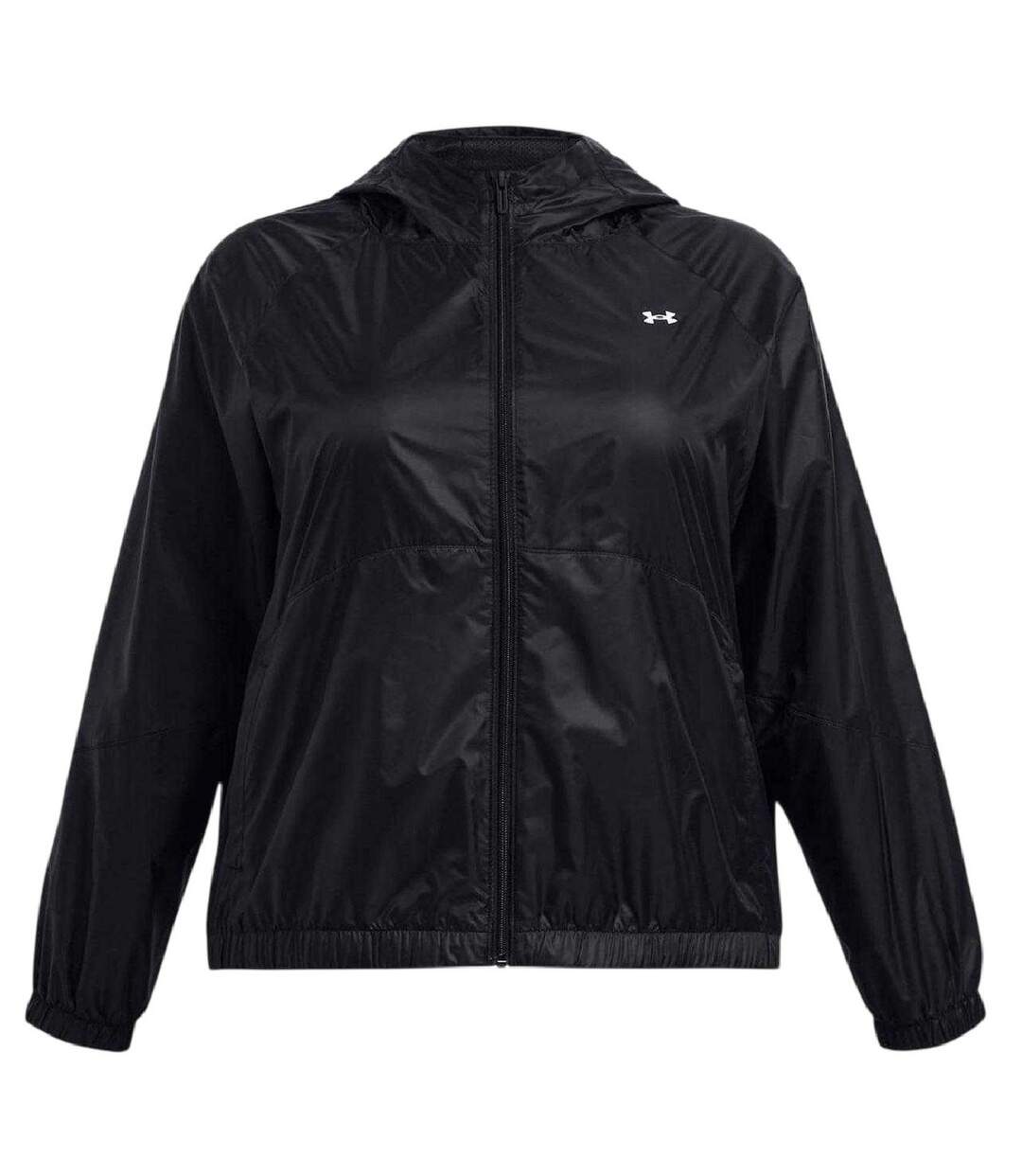 Womens/ladies Loose Fit Windbreaker Black Under Armour-2