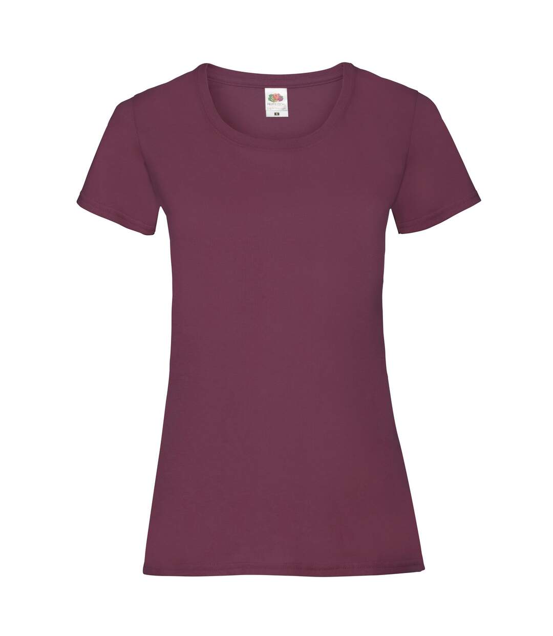 T-shirt femme bordeaux Fruit of the Loom-1