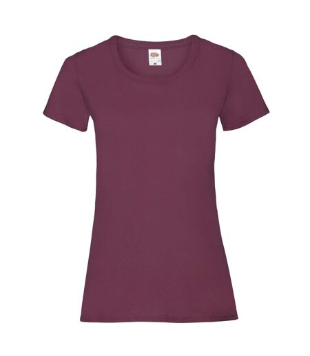 Fruit of the Loom Womens/Ladies Lady Fit T-Shirt (Burgundy) - UTPC5766