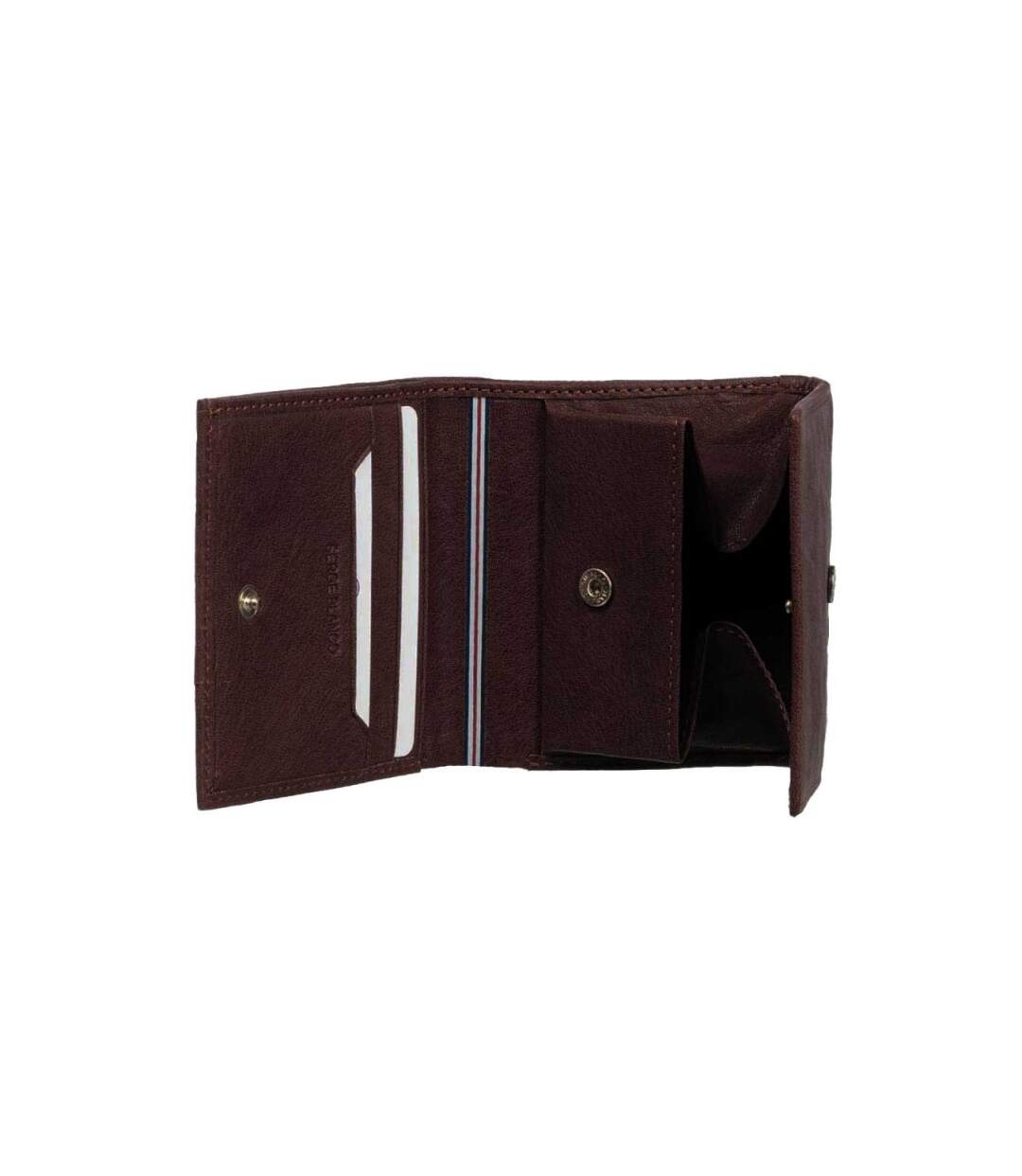 Serge Blanco - Porte-monnaie et cartes en cuir homme Anchorage - chocolat - 9883